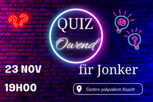 Quiz Night - Quizowend fir Jonker