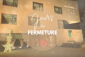 Fêtes de fin d'année : jours de fermeture