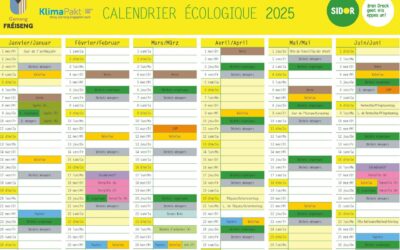 Calendrier écologique 2025