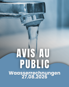 Factures d’eau - Août 2026