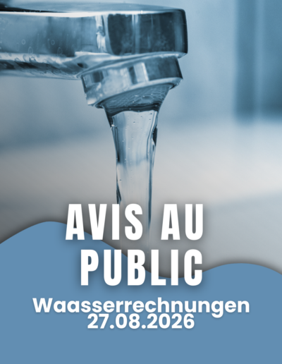 Factures d’eau - Août 2026